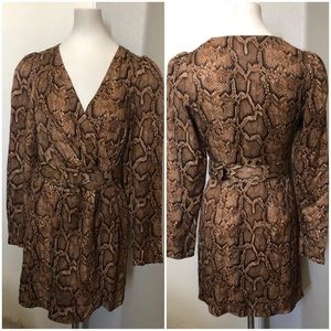 NWT Zara Snake Python Dress